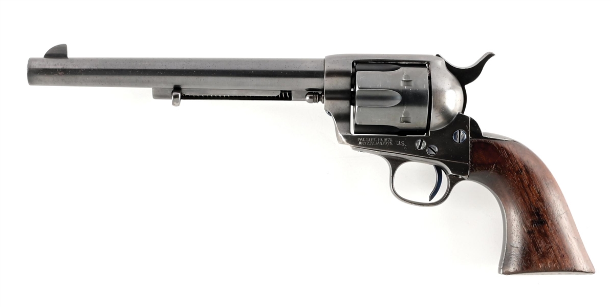 (A) COLT SINGLE ACTION ARMY REVOLVER.
