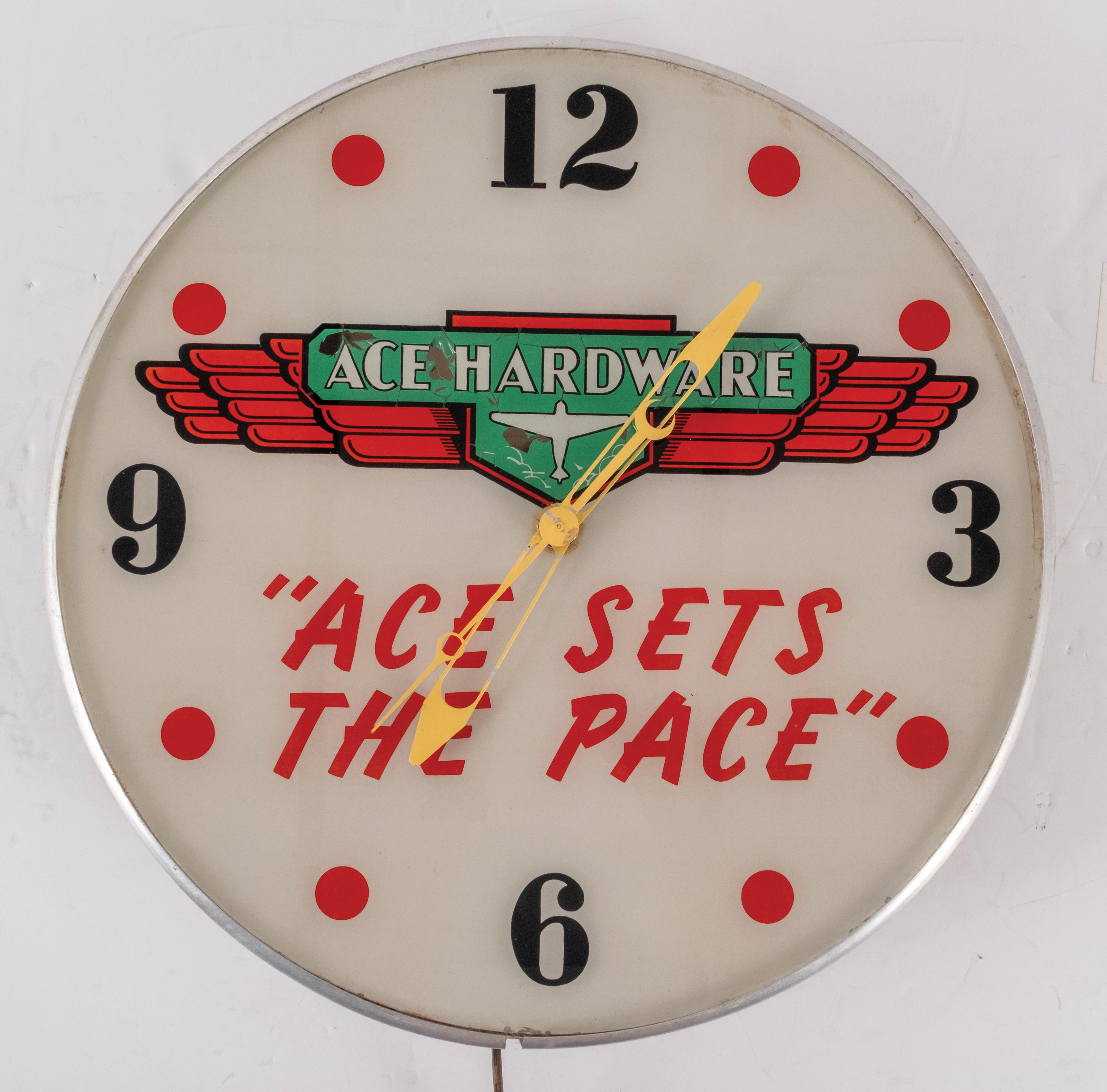 Lot Detail - ACE HARDWARE LIGHT-UP WALL CLOCK