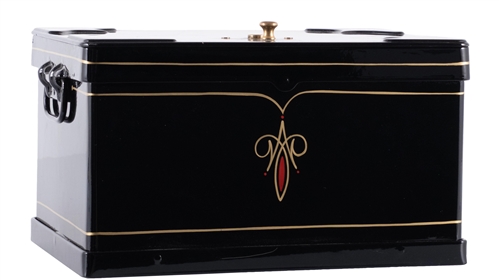 KEYLOCK STRONG BOX IN RESTORED PAINT