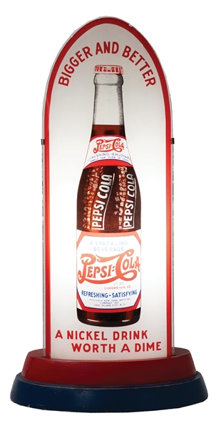 PEPSI-COLA LIGHT-UP BULLET SIGN