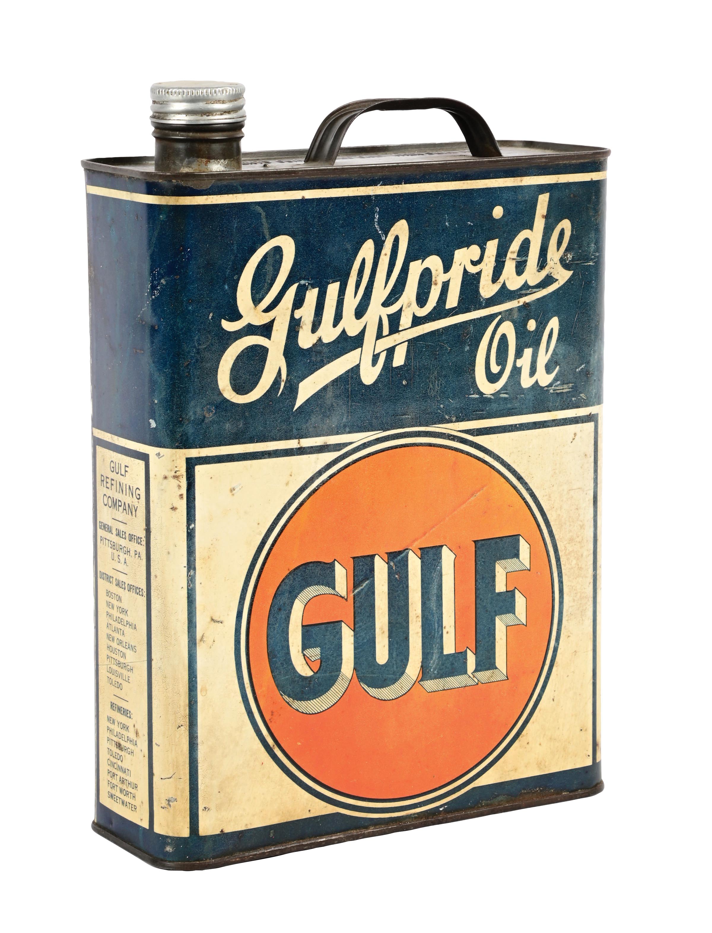 Gofun Oil Lot Detail - GULFPRIDE MOTOR OIL ONE-GALLON CAN