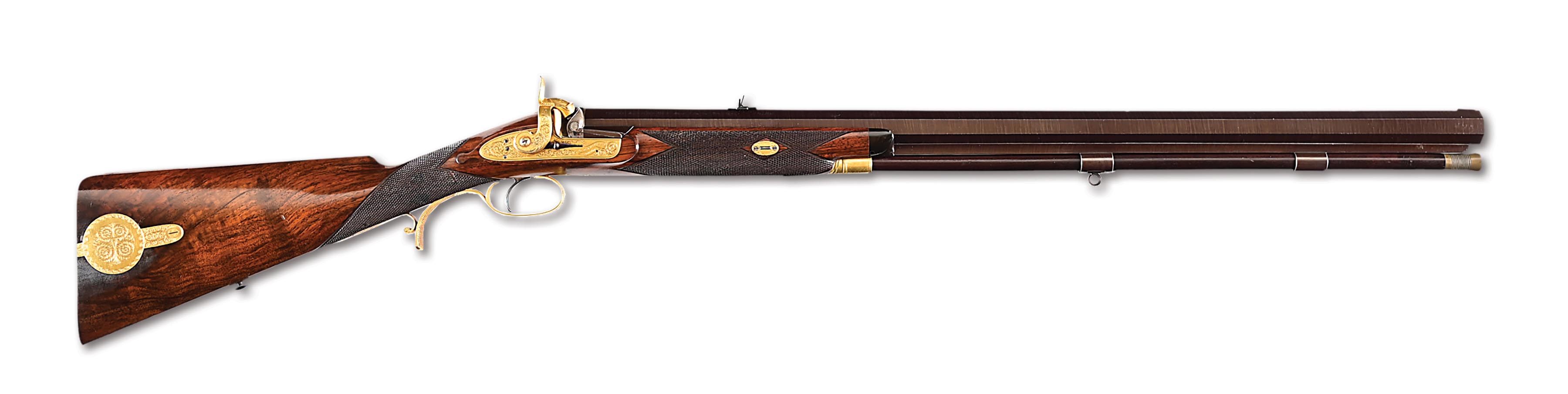 Lot Detail - (A) CHARLES LANCASTER 8 BORE PERCUSSION RIFLE BUILT FOR ...