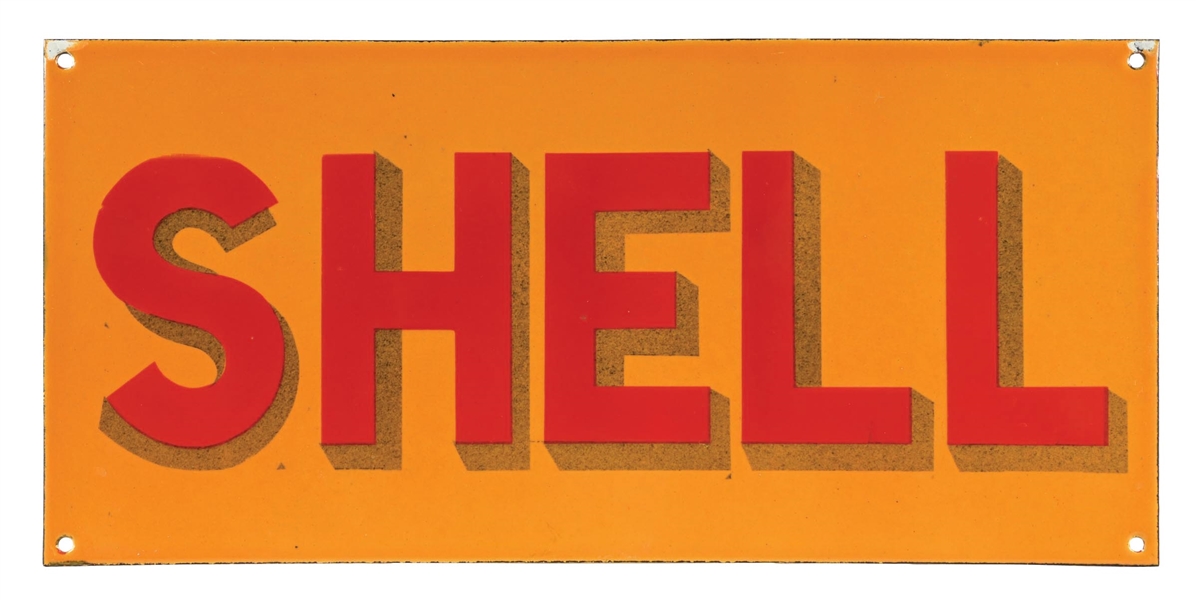 Lot Detail - SHELL GASOLINE PORCELAIN SIGN