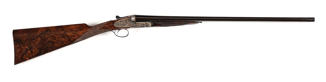 (C) BOSS & CO 12 GAUGE SLE SIDE BY SIDE SHOTGUN.