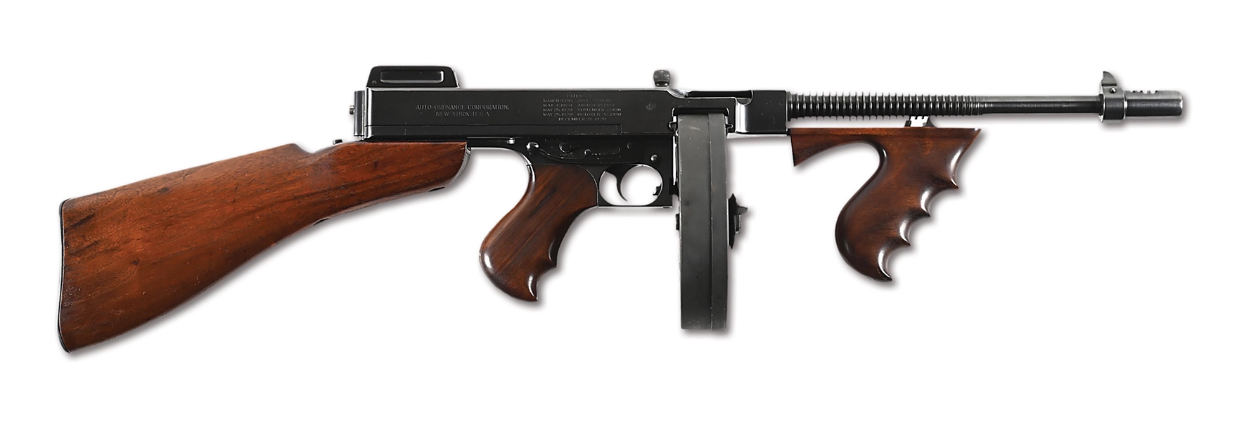 (N) OUTSTANDING HIGH CONDITION COLT THOMPSON 1921/28 NAVY OVERSTAMP MACHINE GUN (CURIO & RELIC).