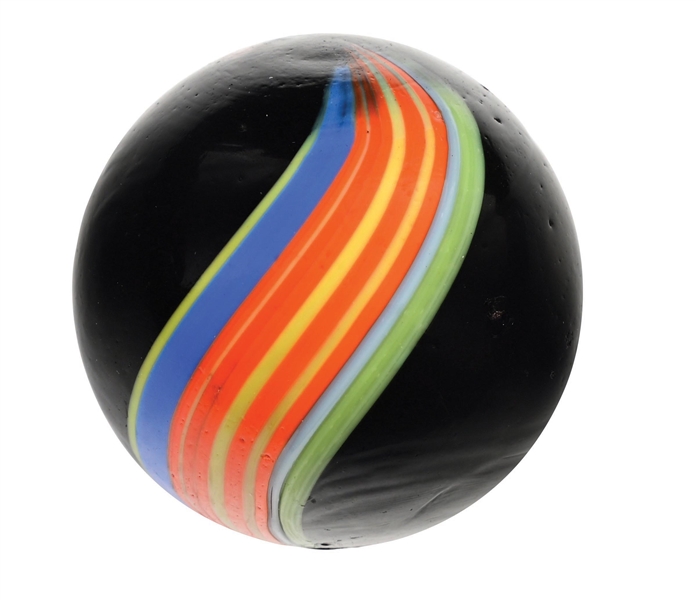 LARGE PRECISION-BANDED INDIAN SWIRL MARBLE
