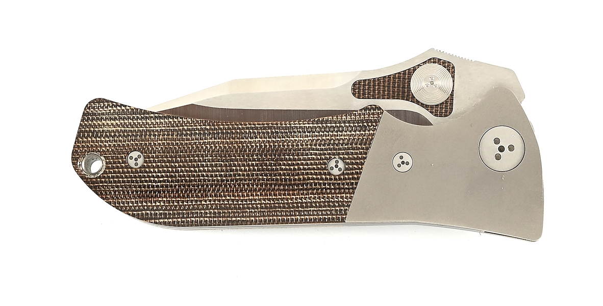 Lot Detail - MICROTECH MTX-2 MANUAL ACTION GREEN CANVAS MICARTA HANDLES.