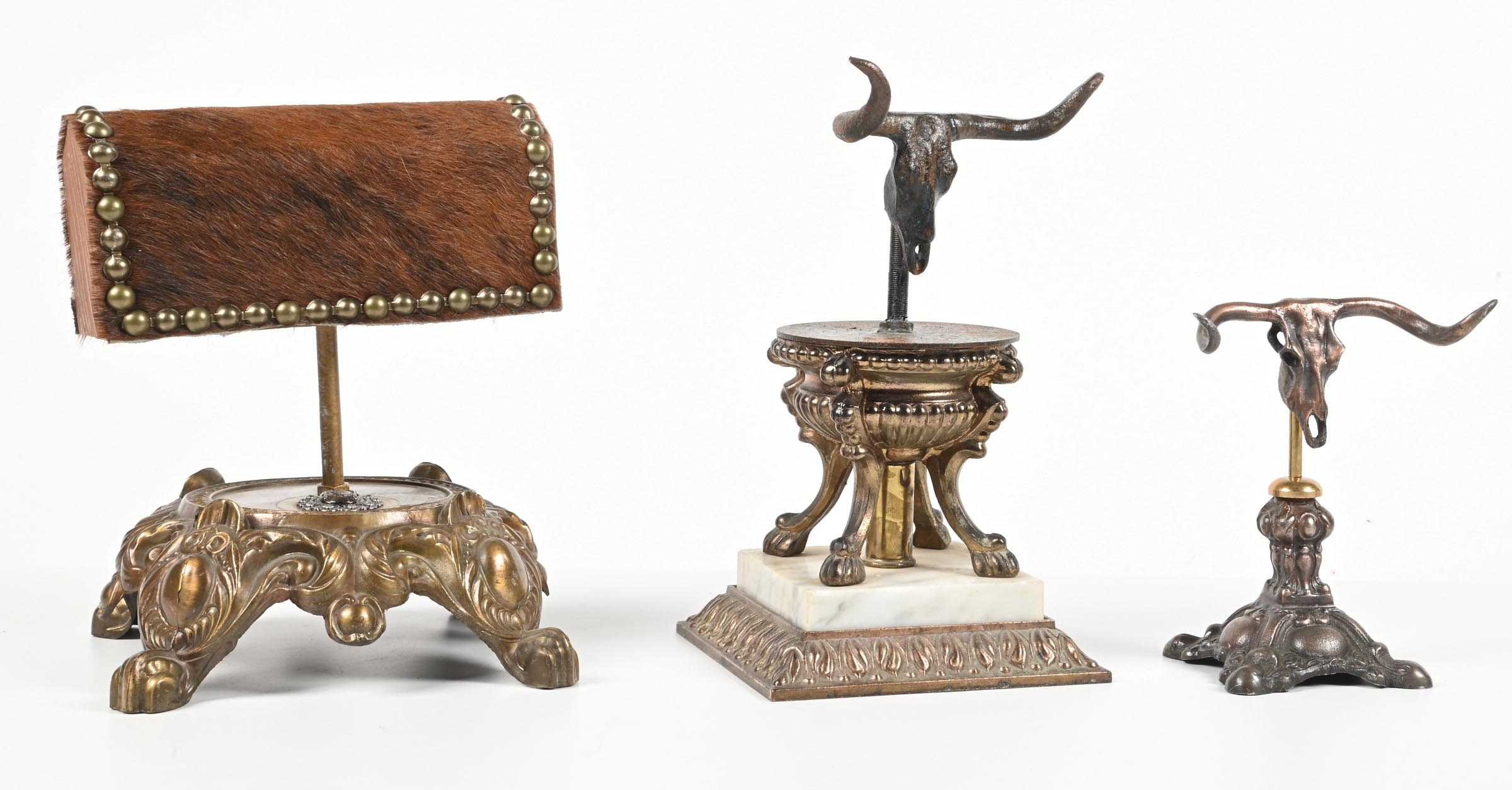 Western Display Rack Lot Detail - LOT OF 3: WESTERN STYLE DISPLAY STANDS