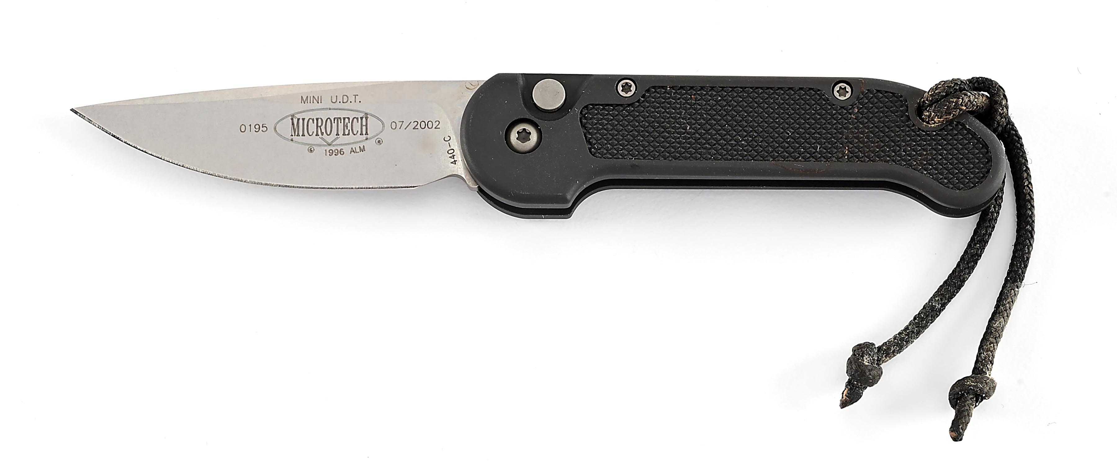 Lot Detail - MICROTECH MINI UDT PUSH BUTTON AUTOMATIC KNIFE.