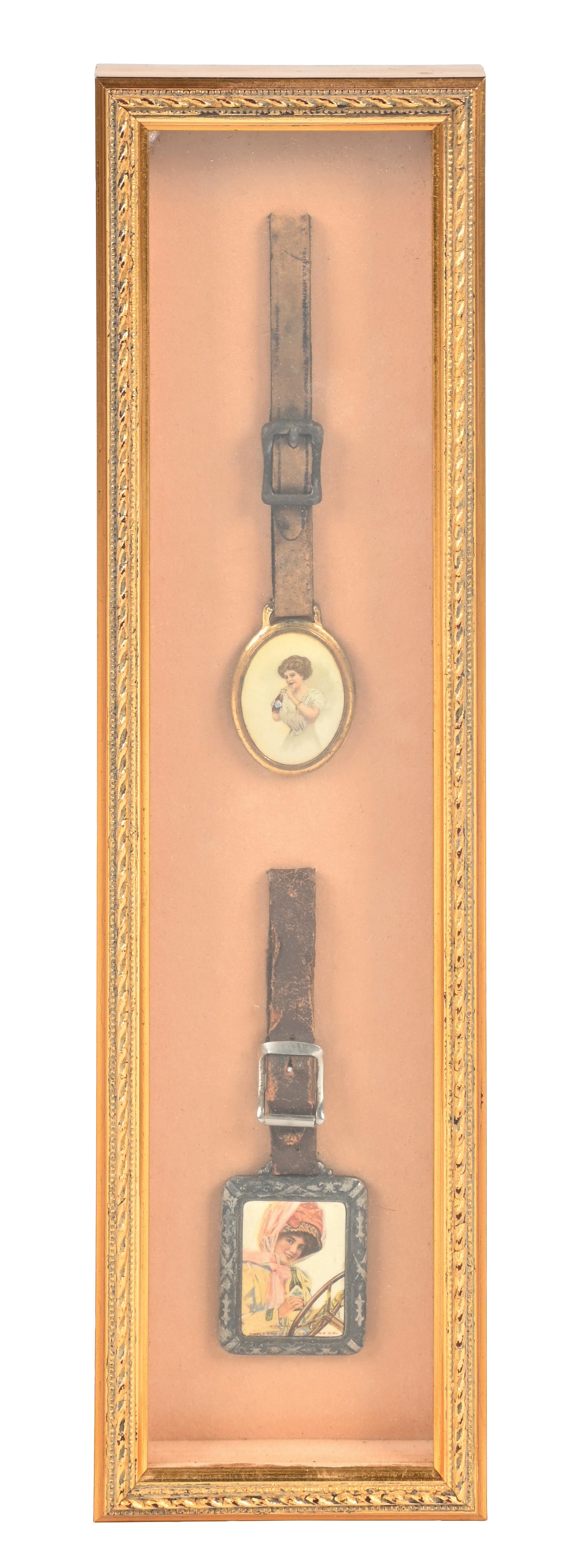 Lot Detail - PAIR OF COCA-COLA FRAMED WATCH FOBS