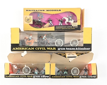 LOT OF 4: BRITAINS AMERICAN CIVIL WAR W/ ORIGINAL BOXES