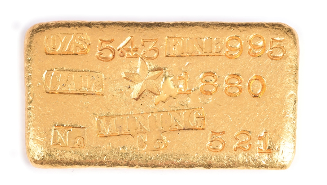 STAR MINING COMPANY CALIFORNIA GOLD BAR 