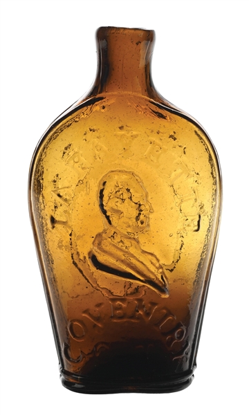 HALF PINT LAFAYETTE PORTRAIT FLASK