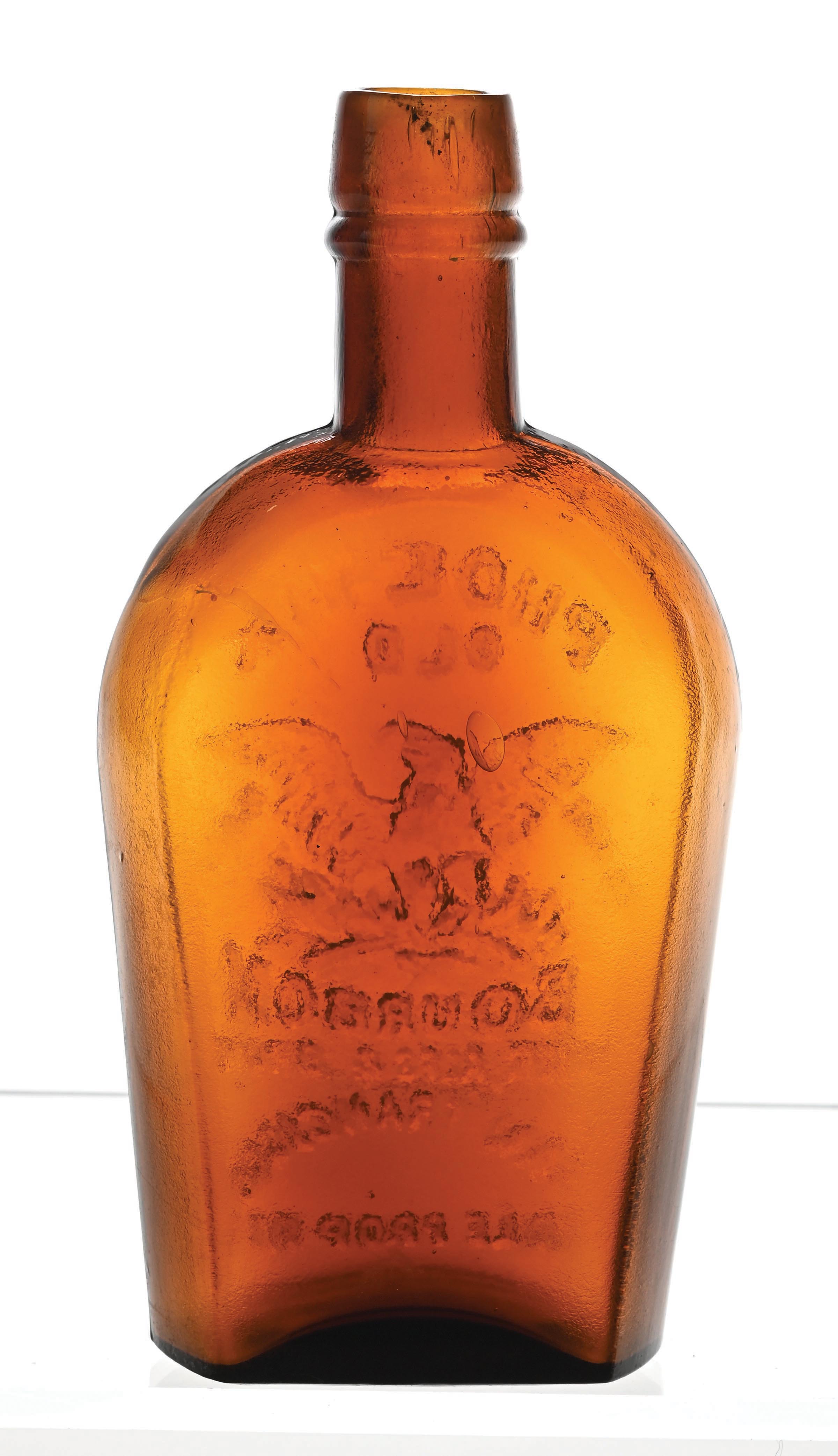 Lot Detail - OLD BOURBON PHOENIX HALF-PINT WESTERN FLASK