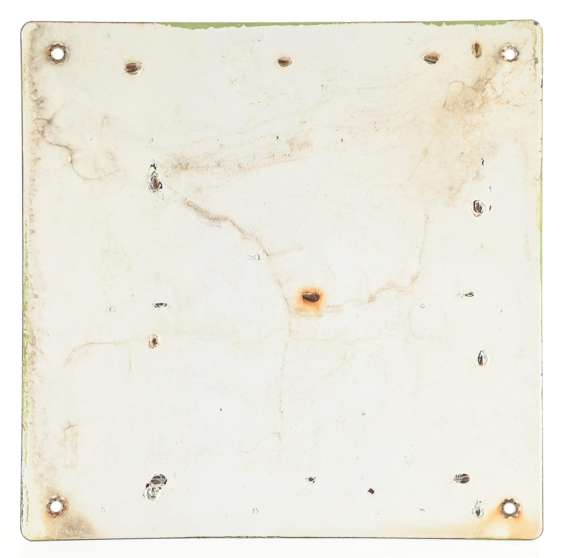 Lot Detail - FLYING A GASOLINE PORCELAIN PUMP PLATE SIGN