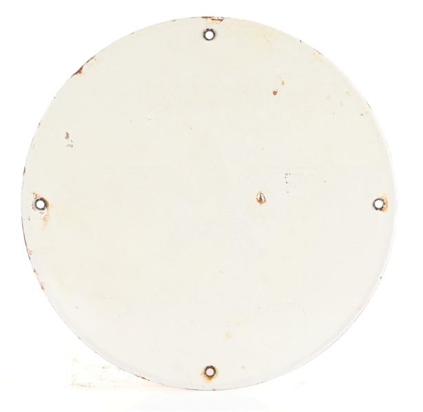 Lot Detail - FLYING A GASOLINE PORCELAIN PUMP PLATE SIGN