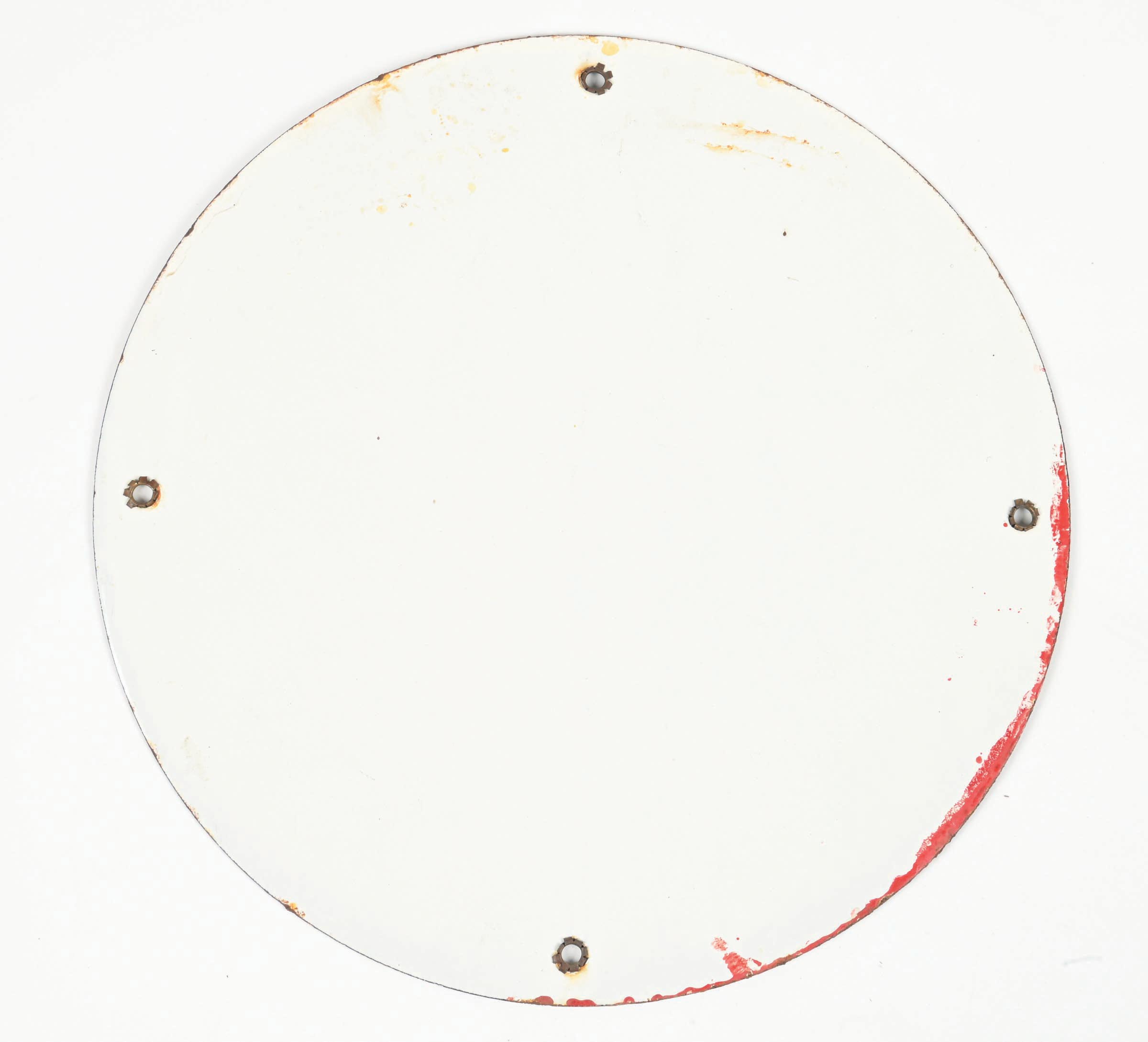 Lot Detail - FLYING A GASOLINE PORCELAIN PUMP PLATE SIGN