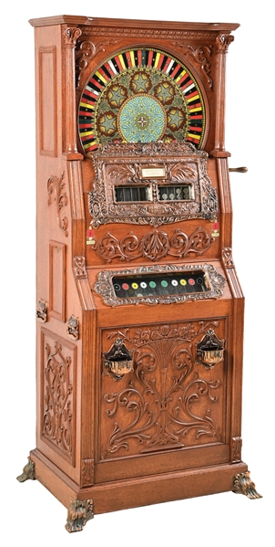 5¢ THE MILLS DUPLEX UPRIGHT SLOT MACHINE