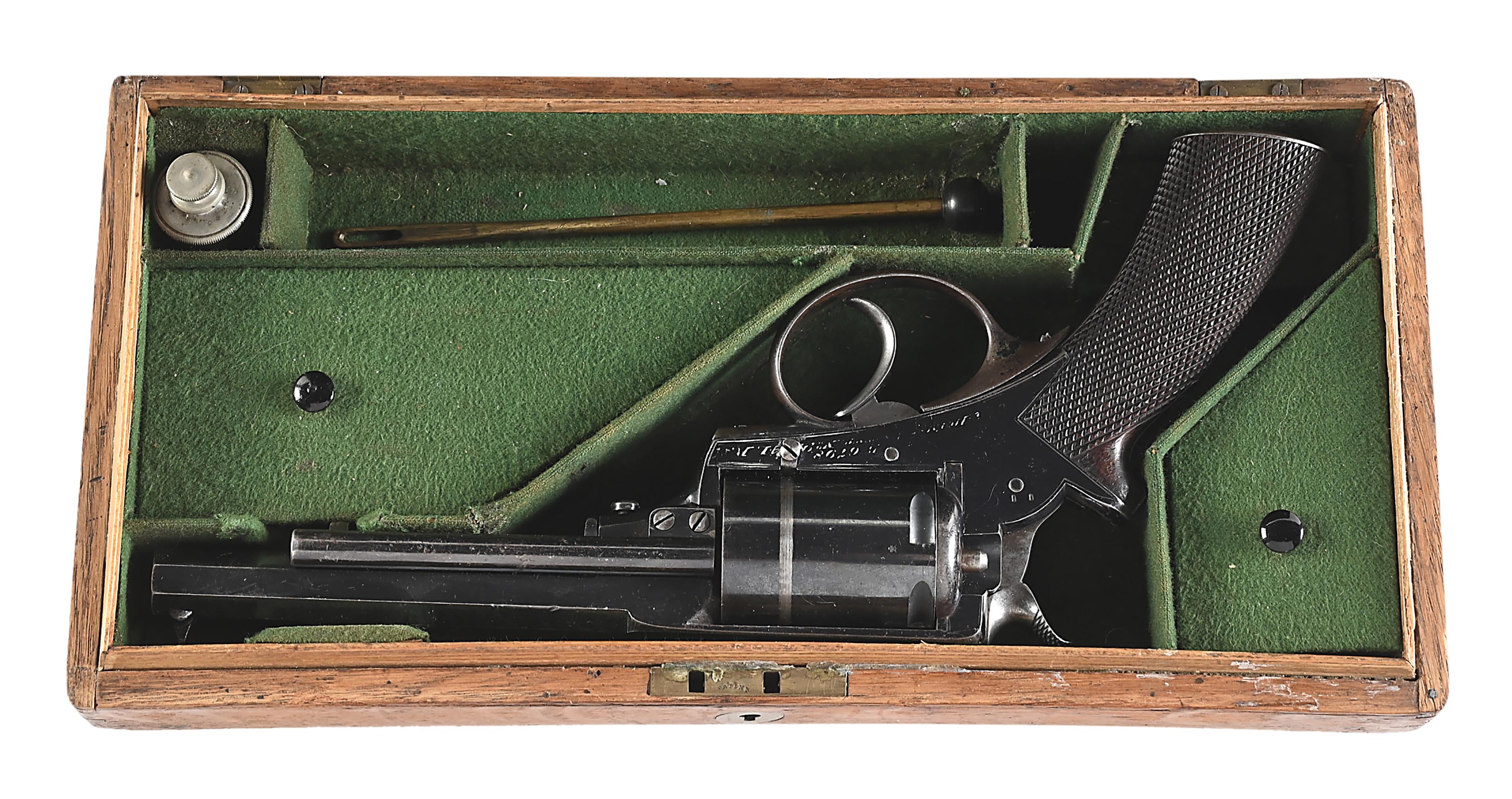 Lot Detail - (A) CASED BEAUMONT-ADAMS DOUBLE ACTION REVOLVER CONVERTED ...