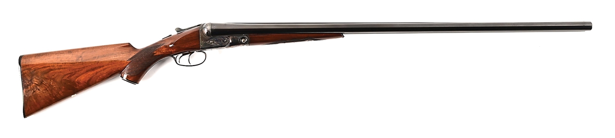 (C) PARKER BROTHERS GHE GRADE SIDE BY SIDE 12 GAUGE SHOTGUN.