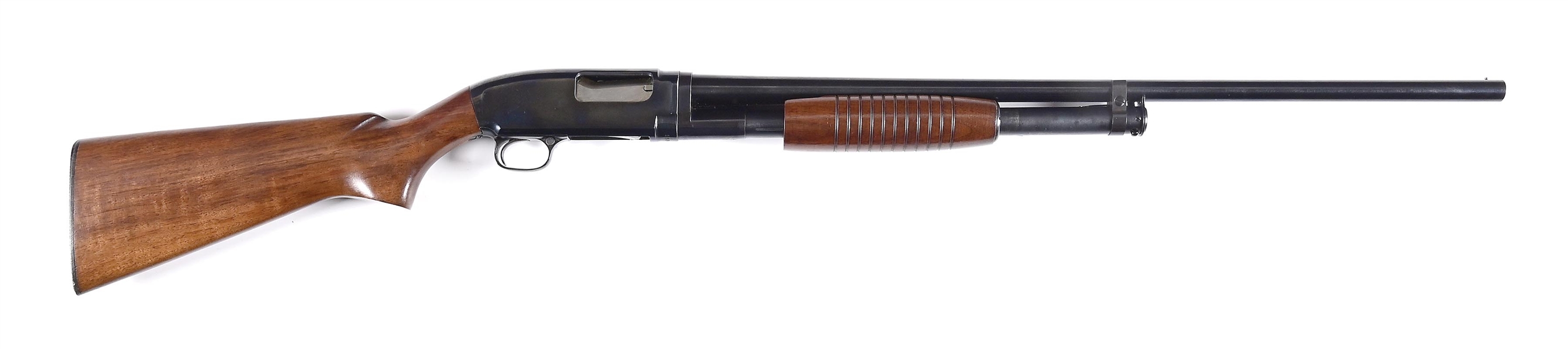 (C) WINCHESTER MODEL 12 SLIDE ACTION 16 GAUGE SHOTGUN WITH BOX.