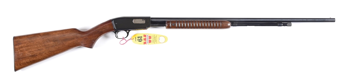 (C) WINCHESTER MODEL 61 .22 SMOOOTHBORE SLIDE ACTION RIFLE WITH BOX
