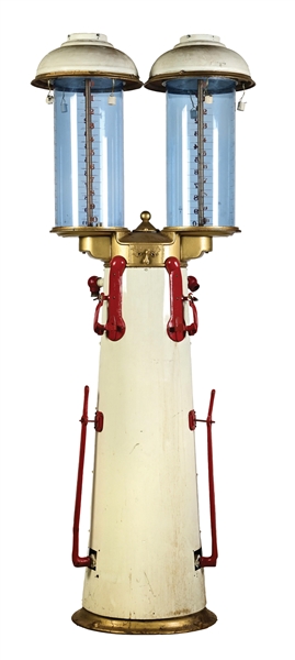 CANADIAN TWIN DOUBLE VISIBLE GAS PUMP