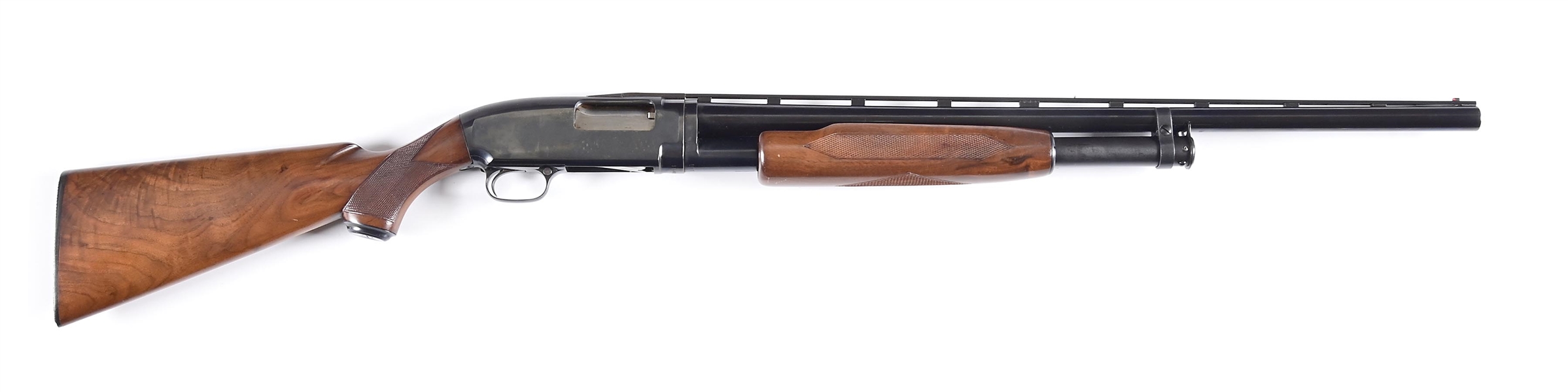 (C) WINCHESTER MODEL 12 SKEET SLIDE ACTION 12 GAUGE SHOTGUN WITH BOX