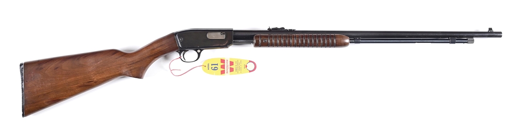 (C) WINCHESTER MODEL 61 SLIDE ACTION .22 MAGNUM RIFLE WITH BOX