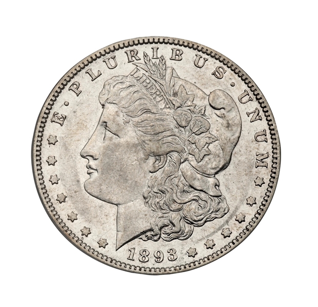 1893-S $1 AU50 PCGS