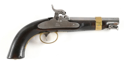 (A) U.S. MARKED MODEL 1842 PHILADELPHIA DERRINGER PERCUSSION PISTOL.