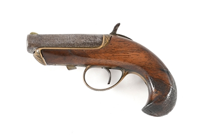 (A) WILLIAMSONS SINGLE SHOT DERRINGER.