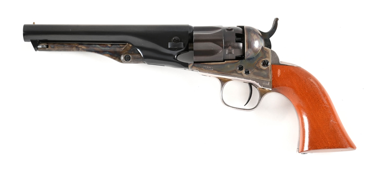 (A) SECOND GENERATION COLT POCKET POLICE SINGLE ACTION PERCUSSION REVOLVER IN BOX.