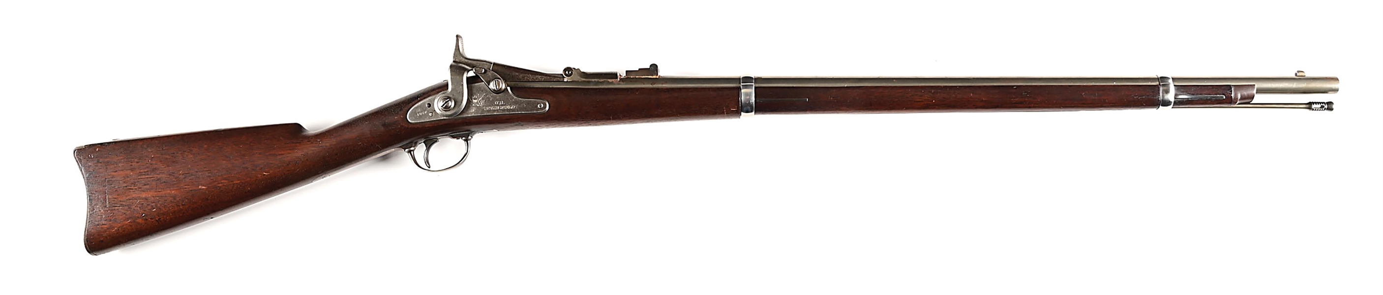 (A) SPRINGFIELD MODEL 1867 TRAPDOOR CADET STYLE RIFLE.