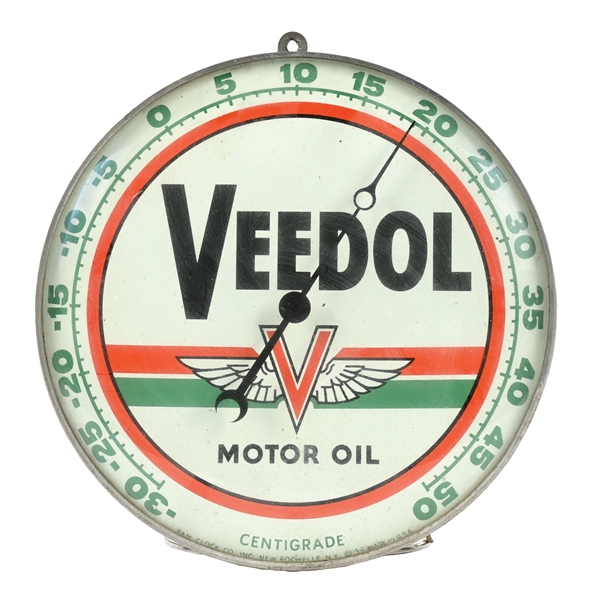 VEEDOL MOTOR OIL ADVERTISING THERMOMETER 