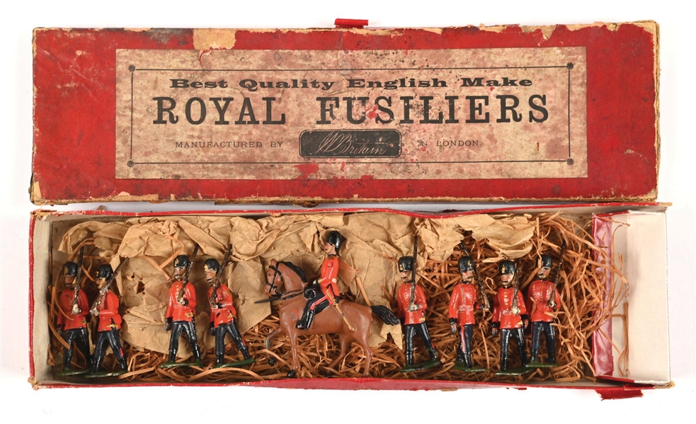 W. BRITAINS ROYAL FUSILIERS, GERMANIC SET IN BOX