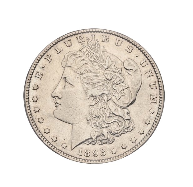 1893-S $1 AU50 PCGS 