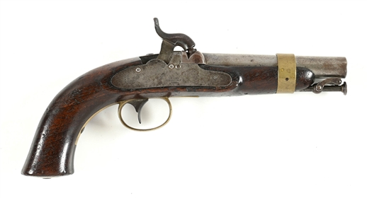 (A) N. P. AMES US MODEL 1842 NAVY PERCUSSION PISTOL.