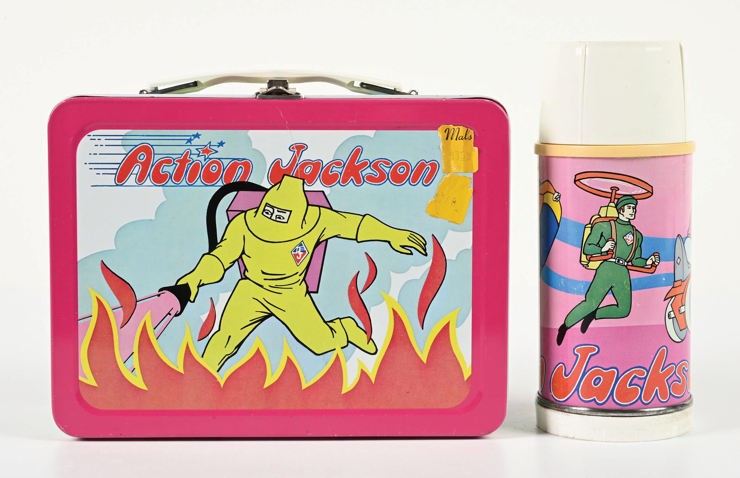 Lot Detail - ACTION JACKSON METAL LUNCH BOX WITH THERMOS