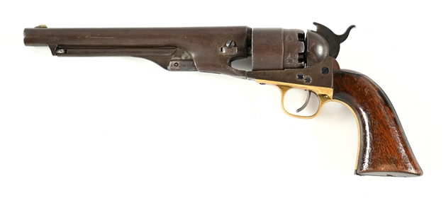(A) COLT MARTIAL MODEL 1860 ARMY SINGLE ACTION PERCUSSION REVOLVER