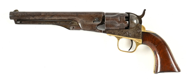 (A) COLT 1862 POLICE SINGLE ACTION PERCUSSION REVOLVER.