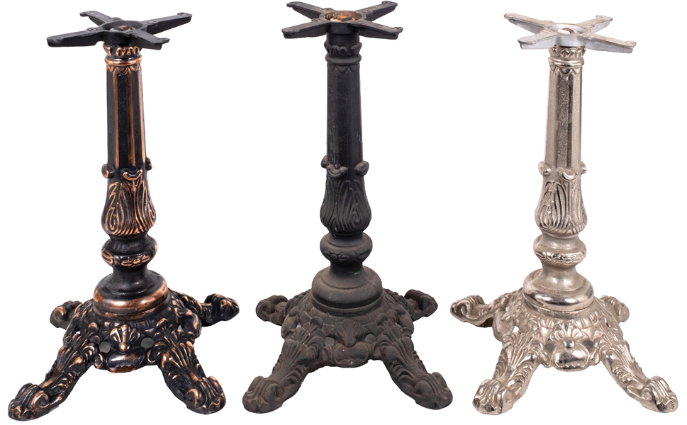 Lot Detail - COLLECTION OF 3: CAST IRON SLOT MACHINE OR ARCADE MACHINE ...