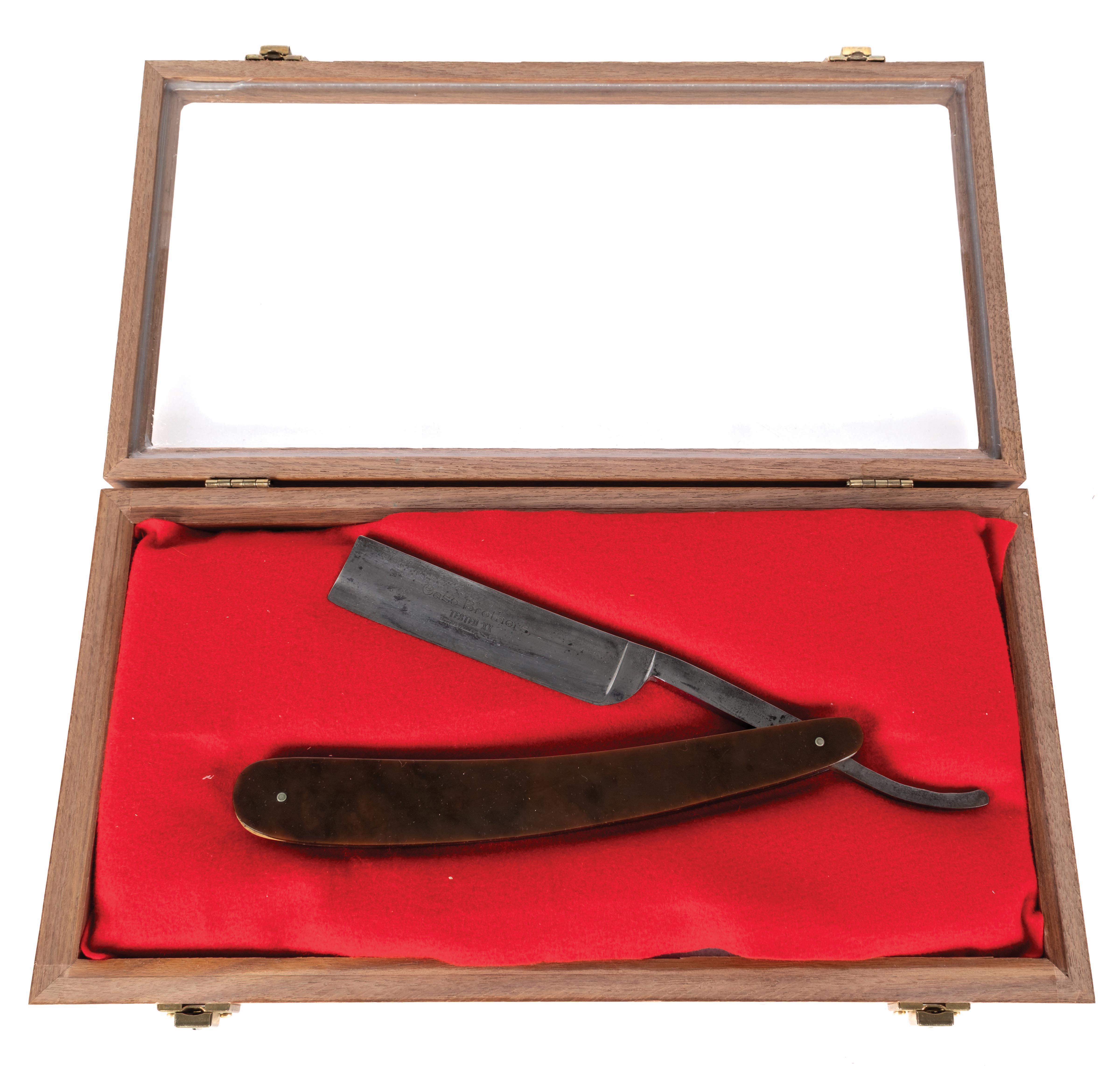 Lot Detail - WONDERFUL CASE BROS. DISPLAY STRAIGHT RAZOR
