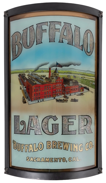 BUFFALO LAGER CORNER REVERSE ON GLASS