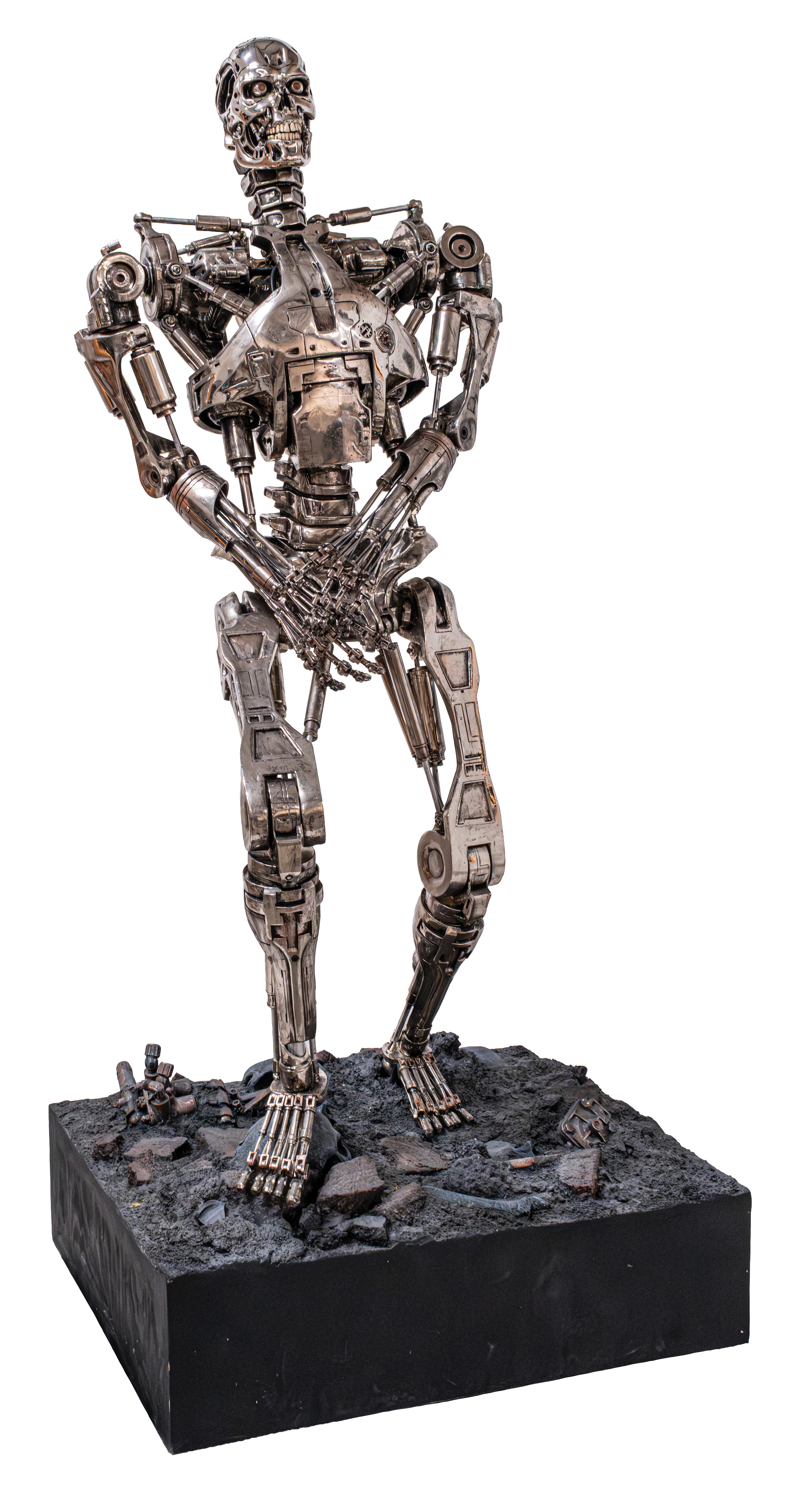 Lot Detail - 3D FIGURAL DISPLAY OF TERMINATOR SKELETON