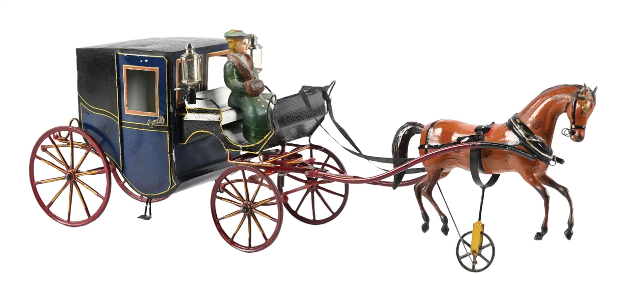 ROCK & GRANER HAND-PAINTED HORSE-DRAWN CARRIAGE