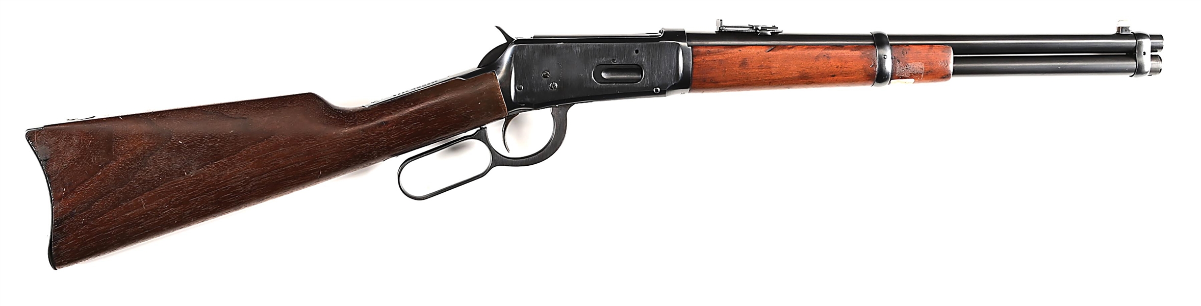 (C) 15" WINCHESTER MODEL 1894 LEVER ACTION TRAPPER STYLE CARBINE.