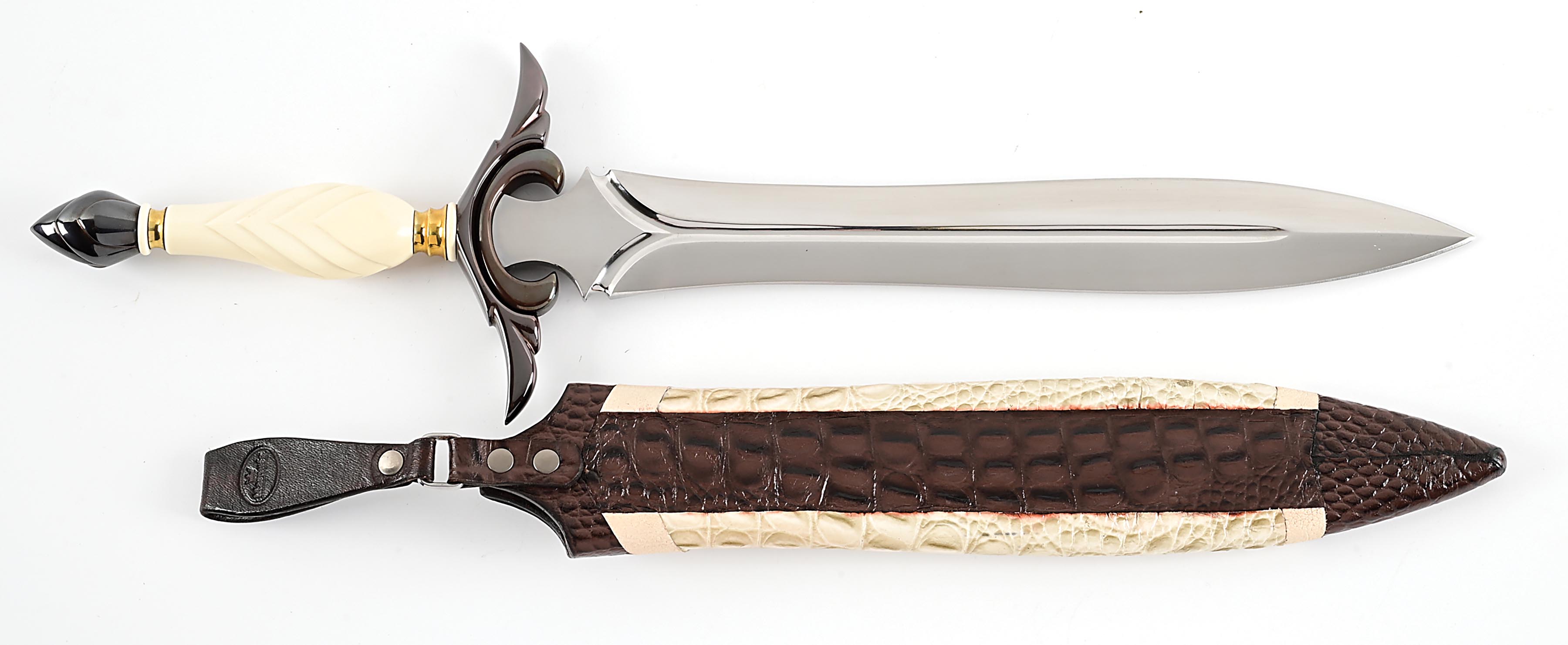 Lot Detail - CUSTOM LEANDRO MARQUEZ MASSIVE DAGGER.