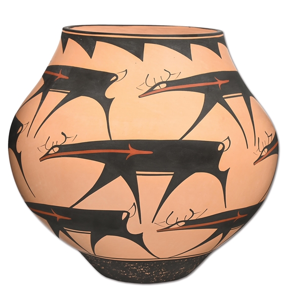 ZUNI PUEBLO POTTERY OLLA BY PEYNETSA
