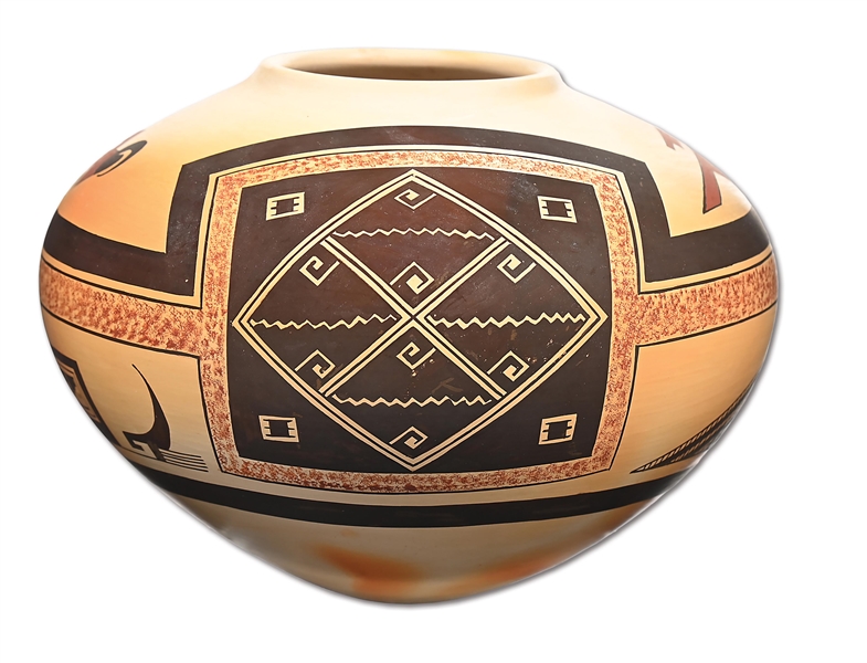 HOPI POTTERY OLLA BY MADELINE SAHNEYAH